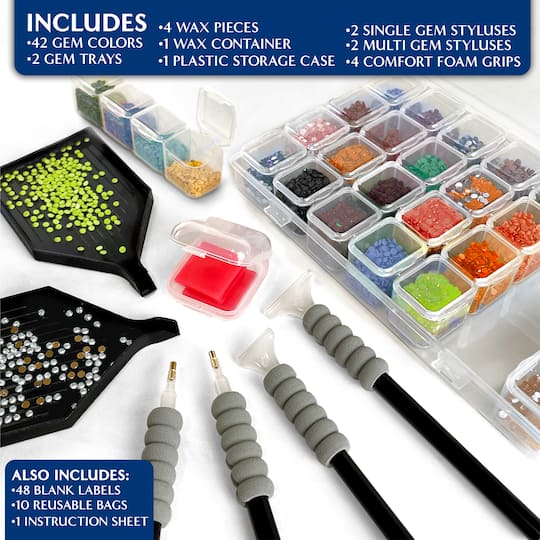 ArtSkills® Brilliant Art Gnomes Stretched Canvas Diamond Painting Kit